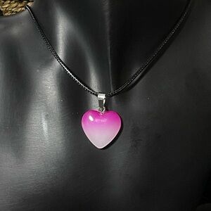 Natural Agate Gemstone Handmade Love Pendant From Magic Boutique. NWT